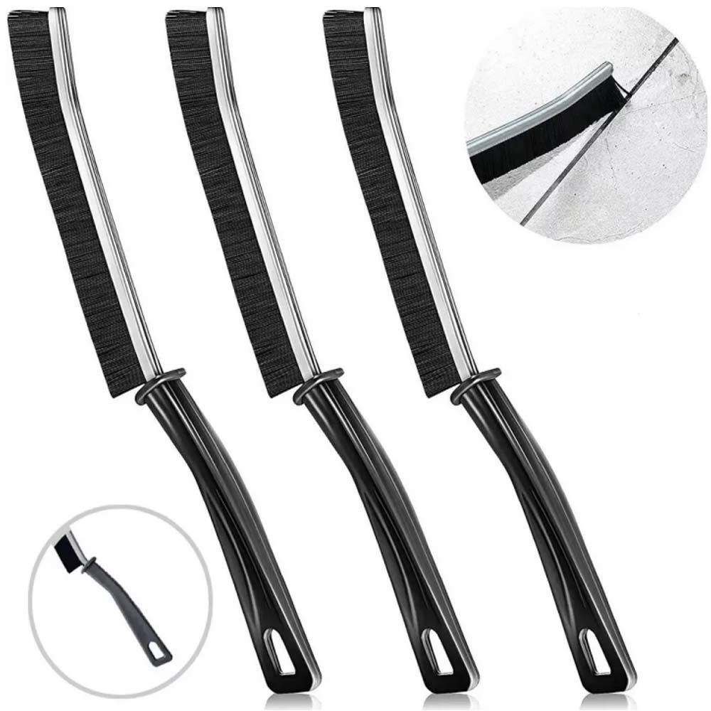 3 Pack Multifunctional hard bristle Recess Crevice Brush House Gap-Cleaning Tool