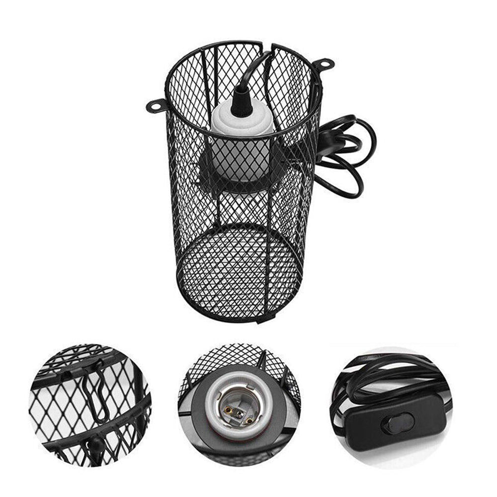 200W Reptile Ceramic Heat E27 Lamp Holder Light Bulb Switch Cage Pet Brooder