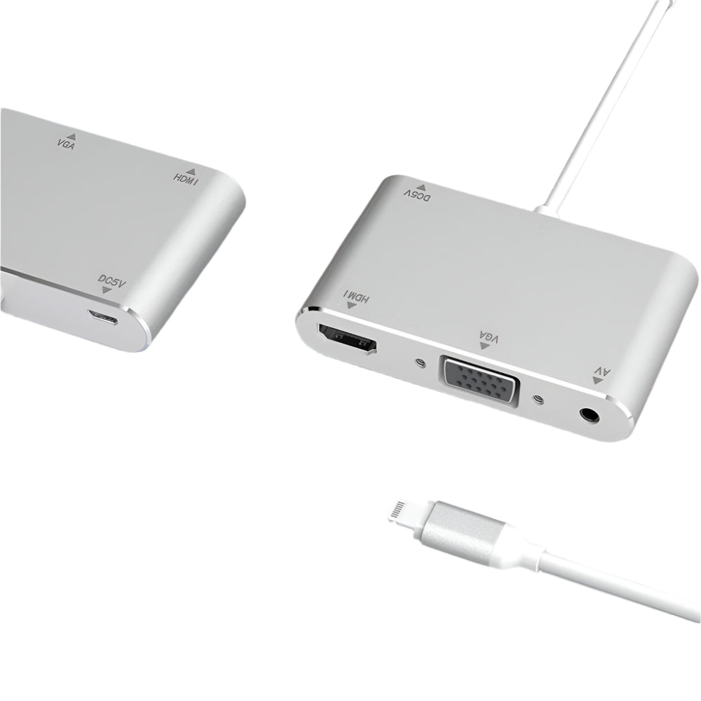 3 in1 Hub iphone ipad to HDMI VGA Audio Adapter For iPhone 13 12 Pro Max X XS XR