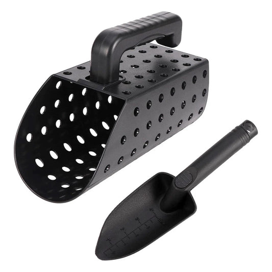 Beach Digging Filter Tool Metal Detector Sand Scoop Shovel Set Convenient Use