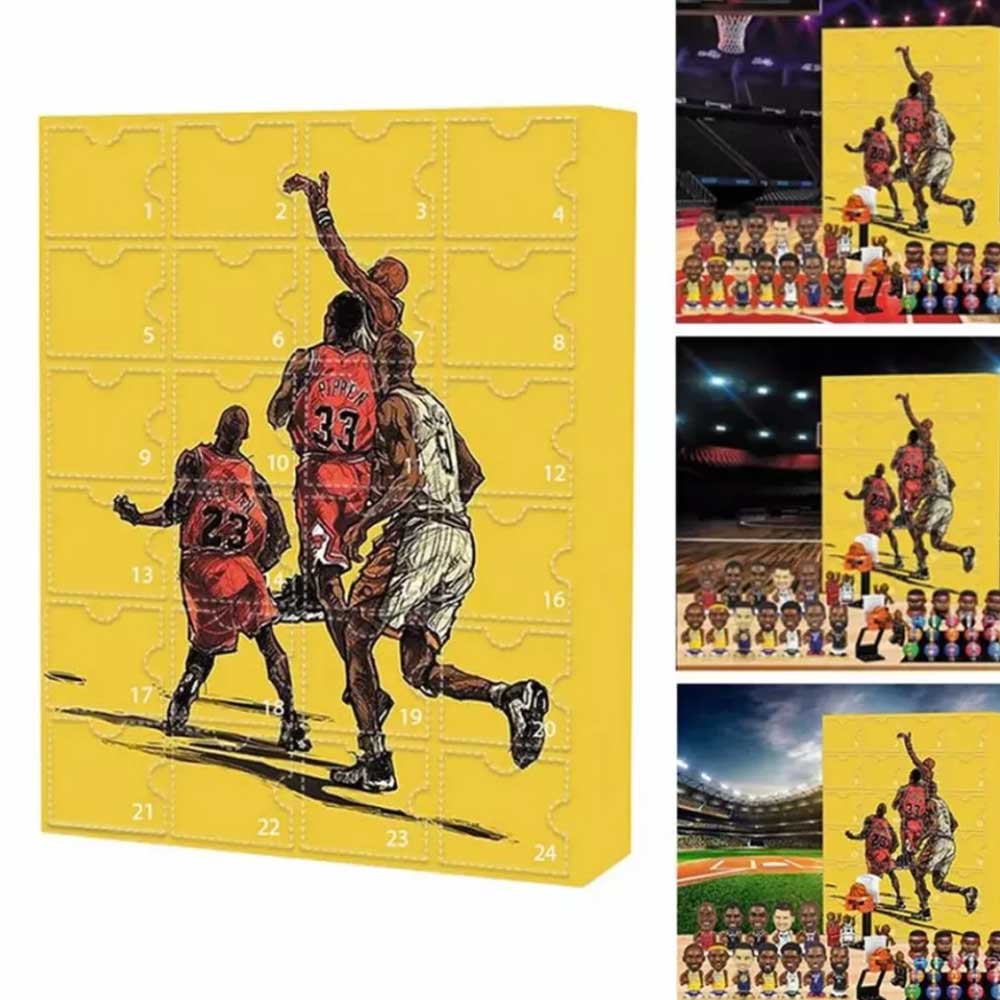 NBA 2024 Christmas Countdown Advent Calendar 24Days Action Figure Blind Box Gift