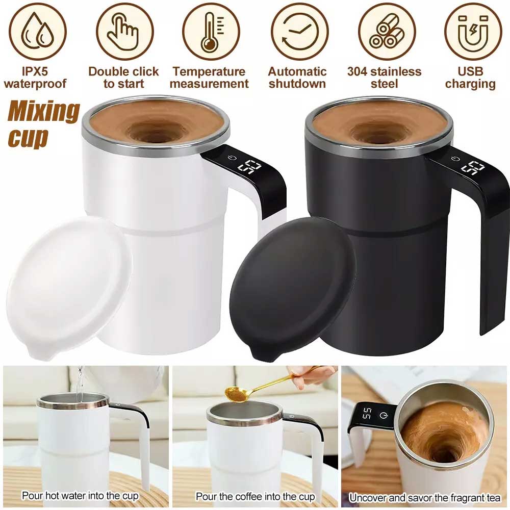 Self Stirring Mug Cup Auto Mixing Stir Coffee Milk Tea Beer Automatic Electric