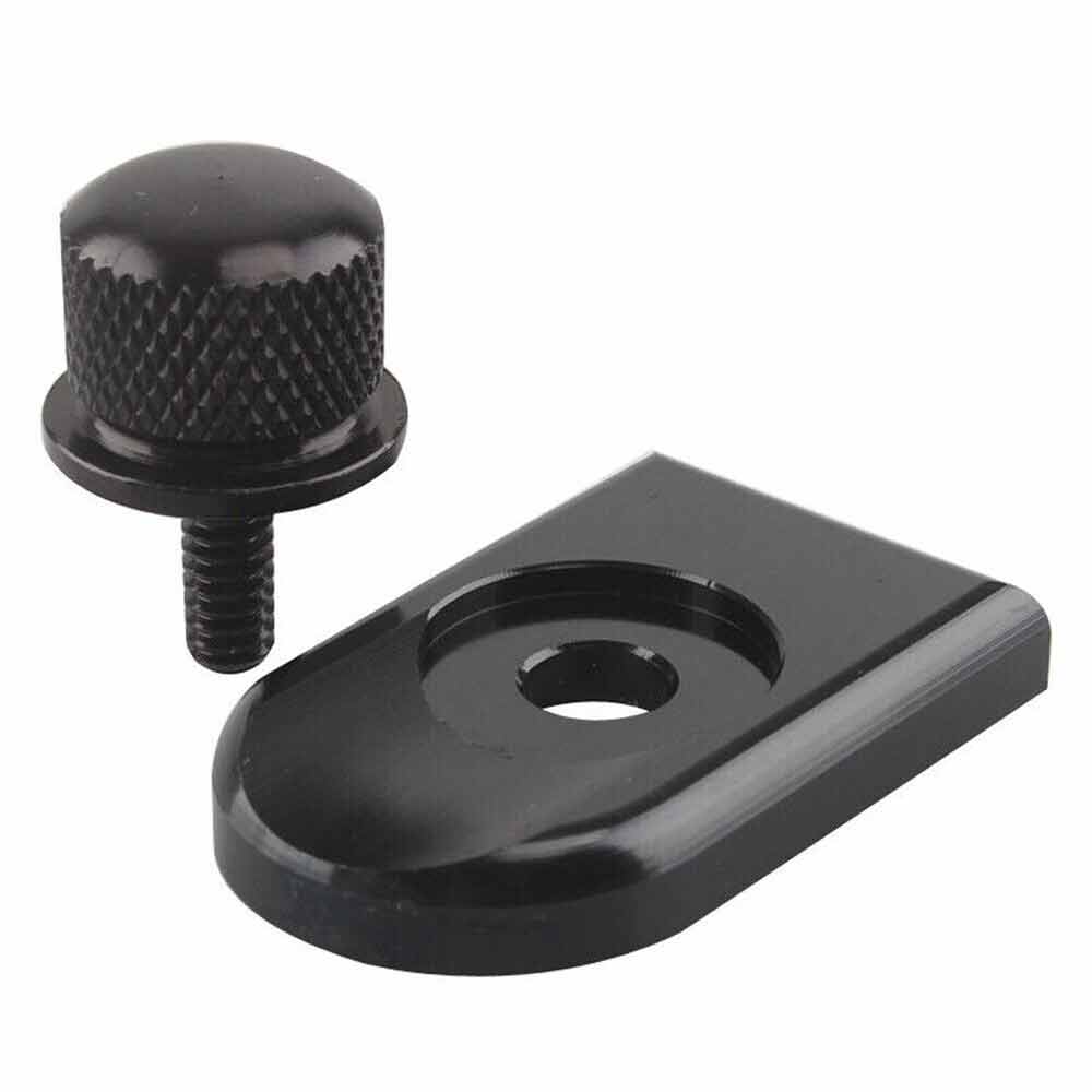 6mm Black For Seat Bolt Tab Screw Mount Knob Cover High Quality For Harley