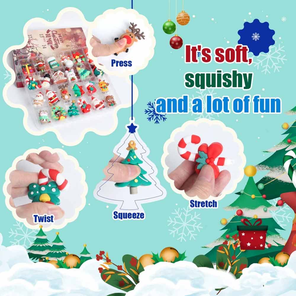 3D Santa Advent Calendar 2026 – 24-Day Christmas Countdown Figurine Set