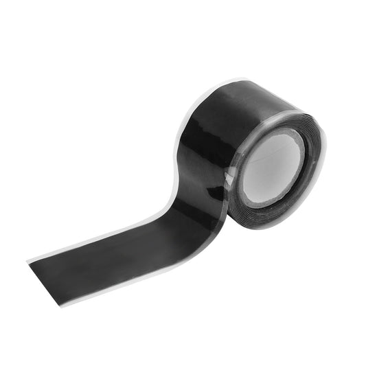 3Meter Self Fusing Silicone Tape Black Waterproof Non Adhesive Removable Seal