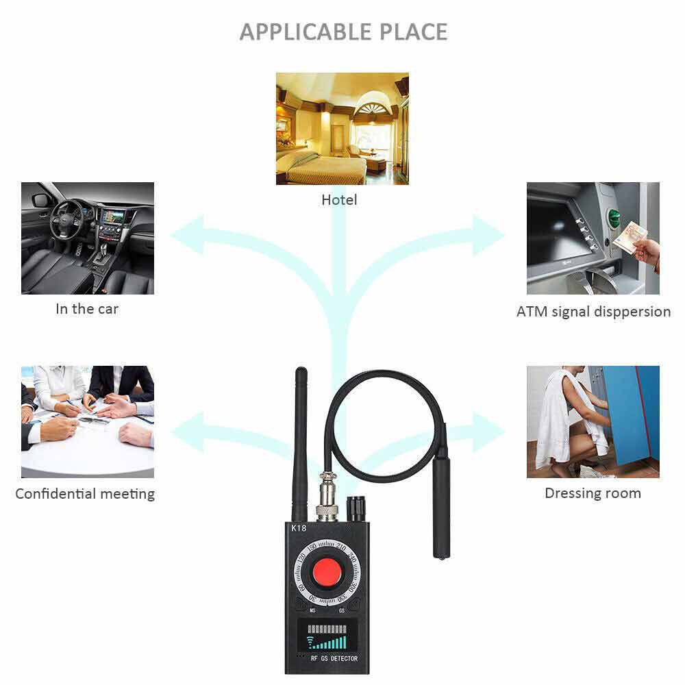 Security Bug GPS Detector RF Signal Camera GSM Audio Finder Scan Monitor Device