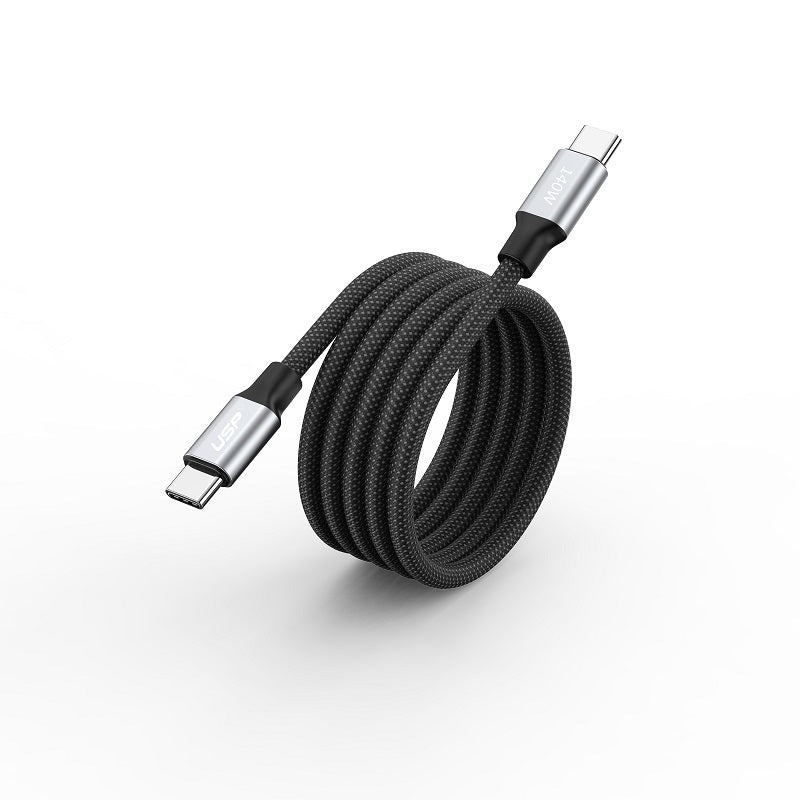 1M Magnetic USB-C to USB-C Cable – 140W Super Fast Charging for iPhone, Samsung, Laptops