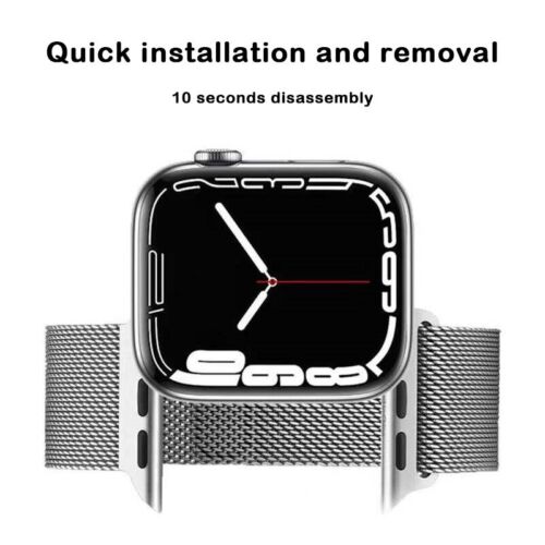 For Apple watch metal Correa stainless steel bracelet iwatch series 7 6 SE 5 4 3
