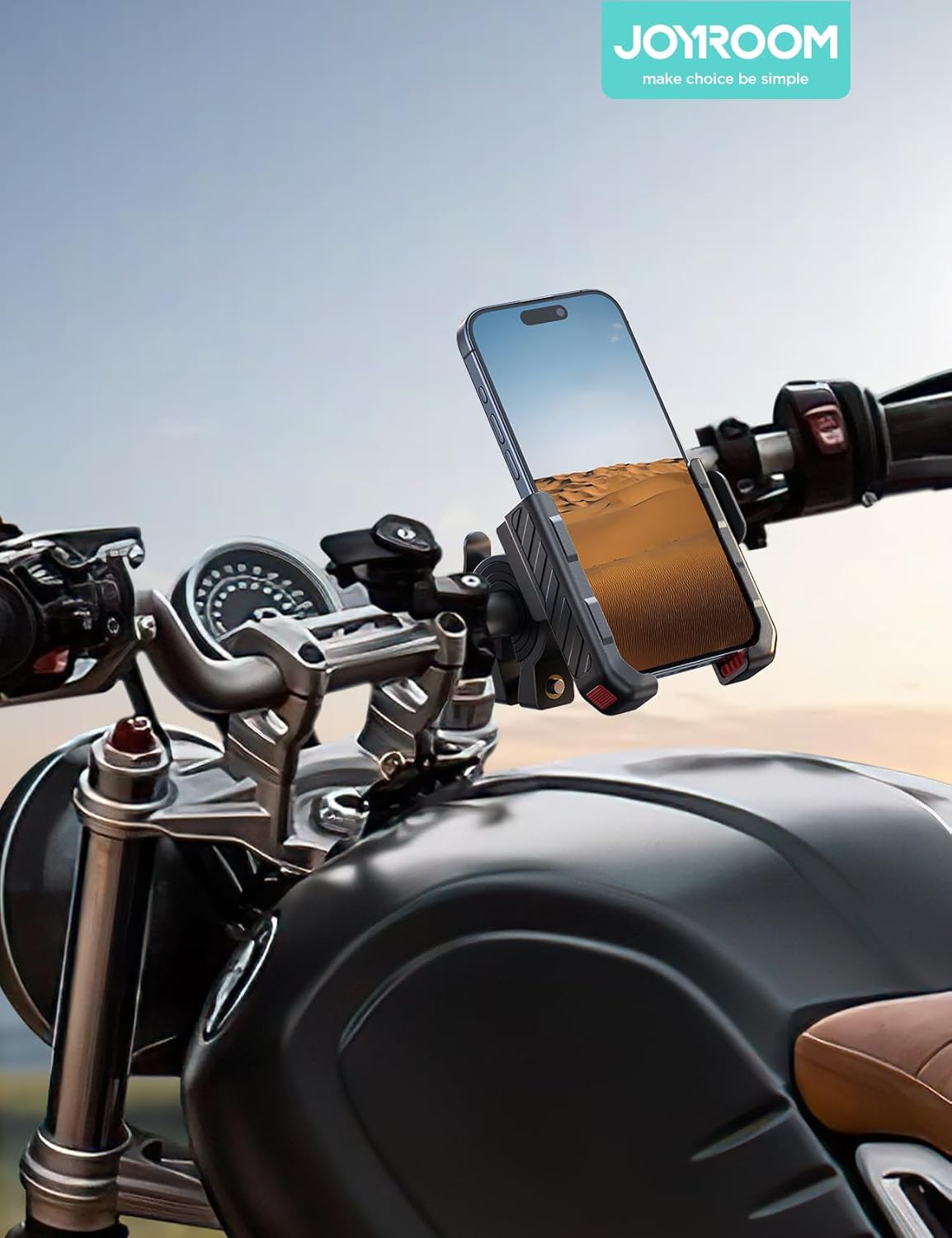 JOYROOM Bike Phone Mount - Handlebar Holder for iPhone Samsung 4.7–7 Inch