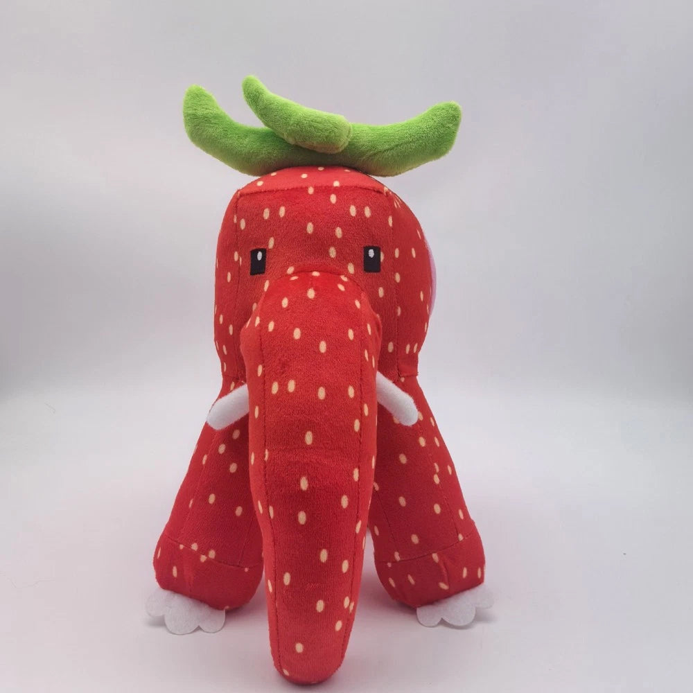 Steal a Brainrot Strawberry Elephant Plush Toy Cute Soft Stuffed Animal Doll for Collectors
