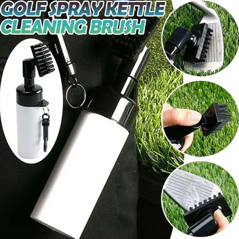 Golf Club Cleaning Brush Reel Groove Cleaner With Extrusion Water Bottle