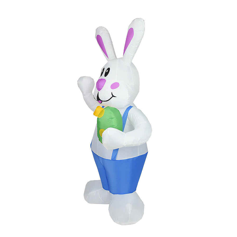 6FT Easter LED Inflatable Standing Bunny Inflatable Model Glowing Holiday