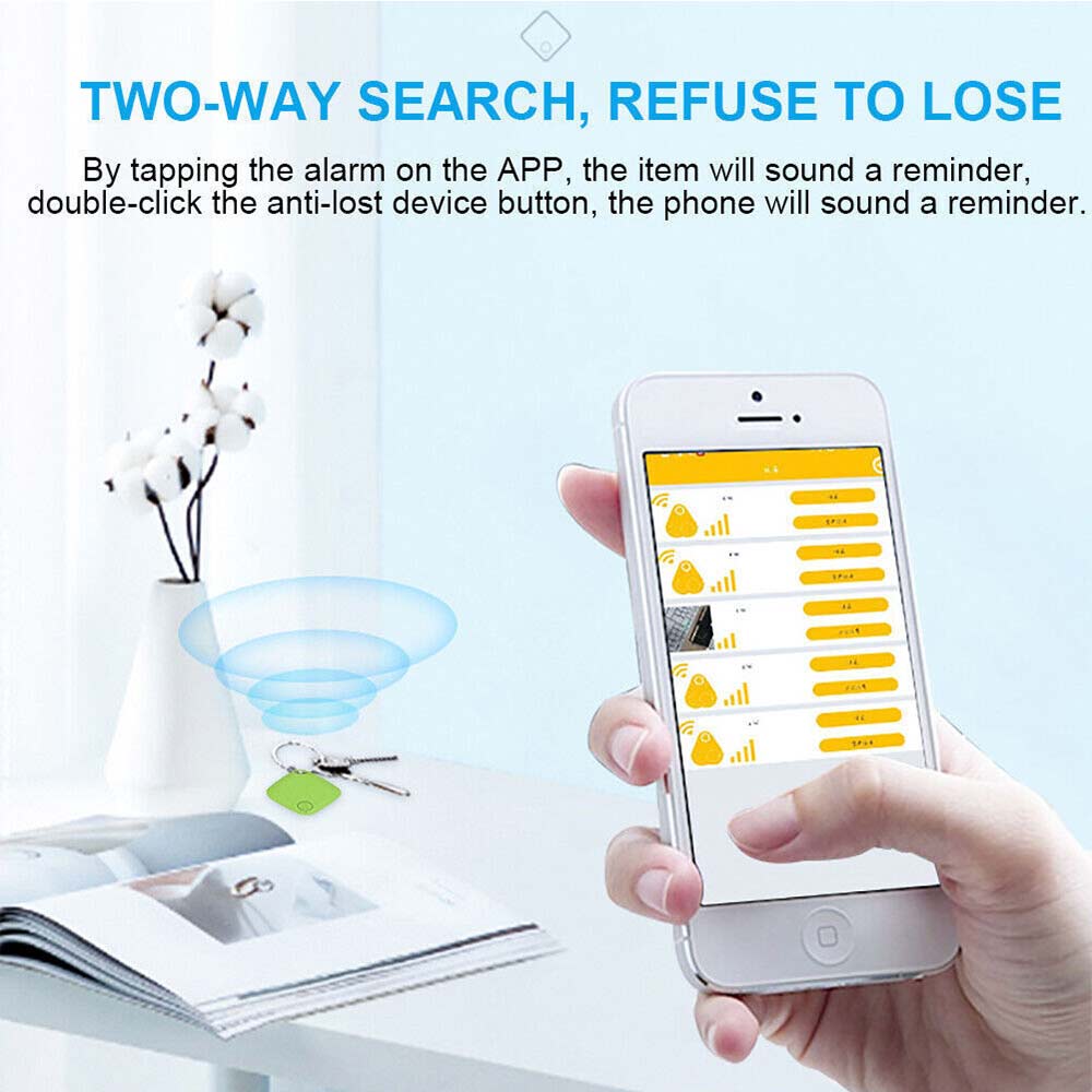 4Pack GPS Tracker Wireless Bluetooth Anti-Lost Wallet Key Pet Locator Finder