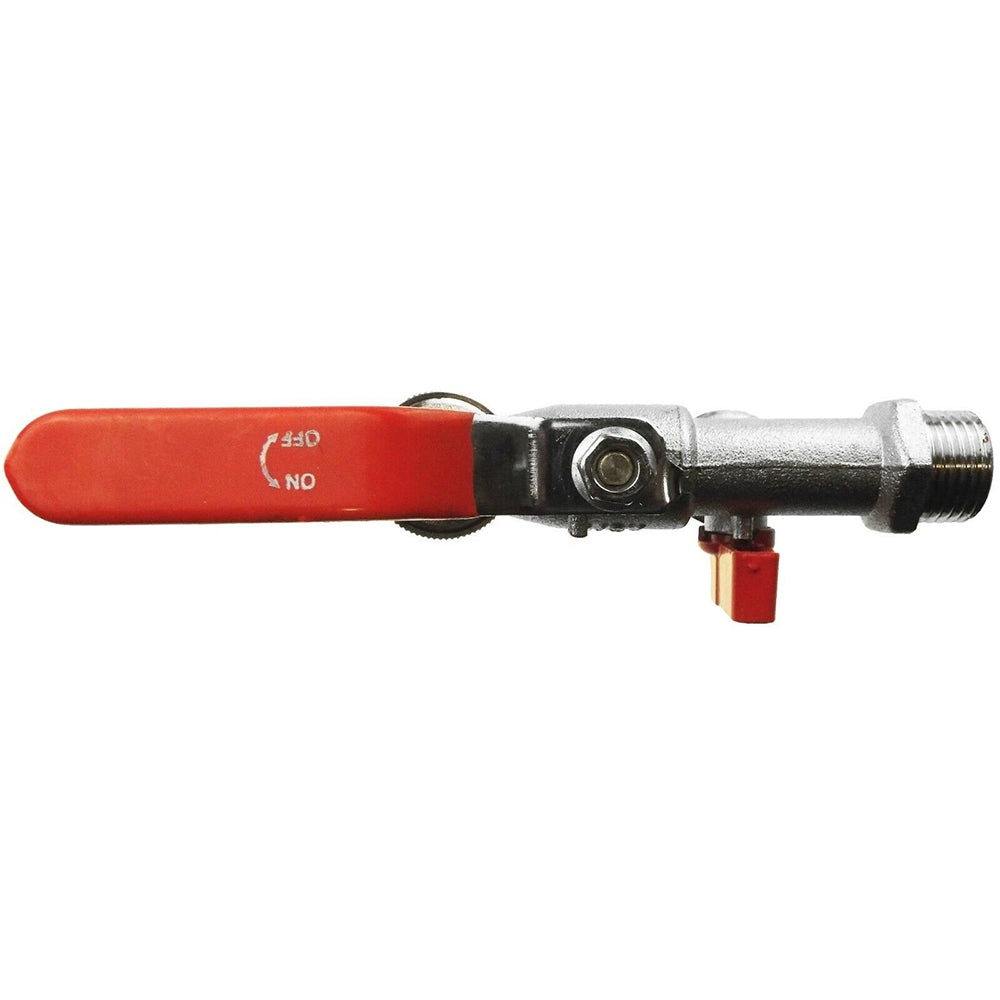 1/2" BSP Double Outlet Garden Tap - Brass Nickel Plated, Automatic Watering with Dual Connections