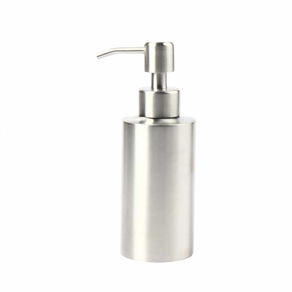 Stainless Steel Soap Dispenser Bottle Bathroom Shower Kitchen Shampoo Replace