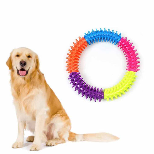 Puppy Dog Play and Training Chew Toy Dog Biting and Chew Ring Dog Dental Toy