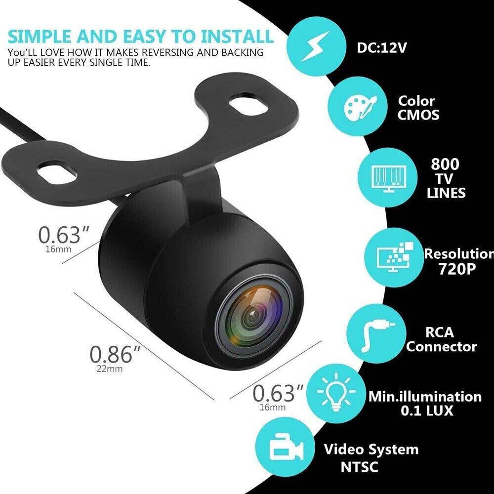 Reverse Car Camera Waterproof Backup HD IR Night Vision Led Rear View Parking