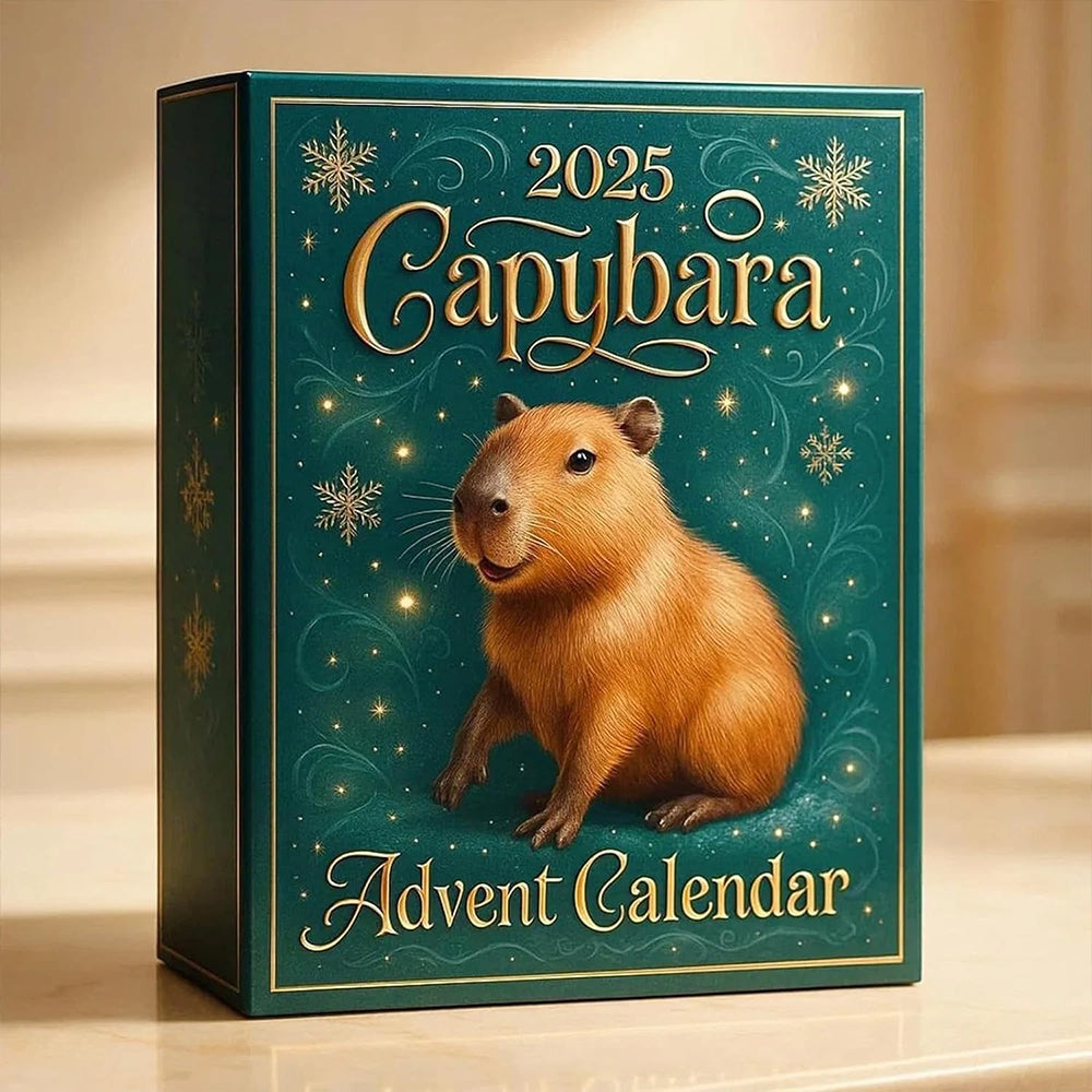 2025 Capybara Christmas Countdown 2D Acrylic Advent Calendar with 24 Unique Ornaments