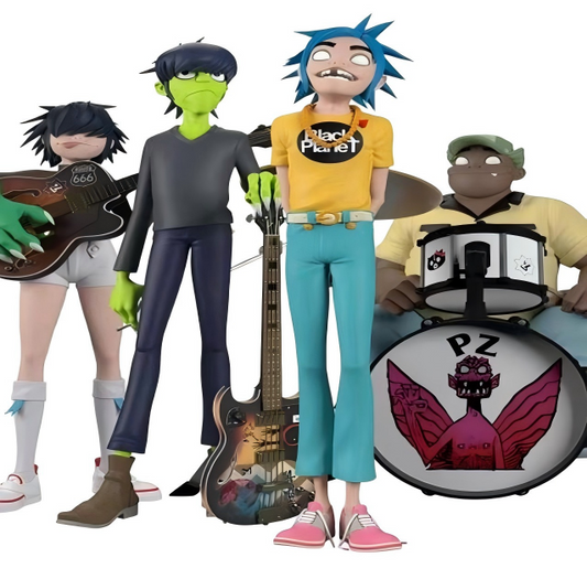 Gorillaz Band Model Rock Band Figures - Murdoc Russel Noodle Action Figures Toys Set