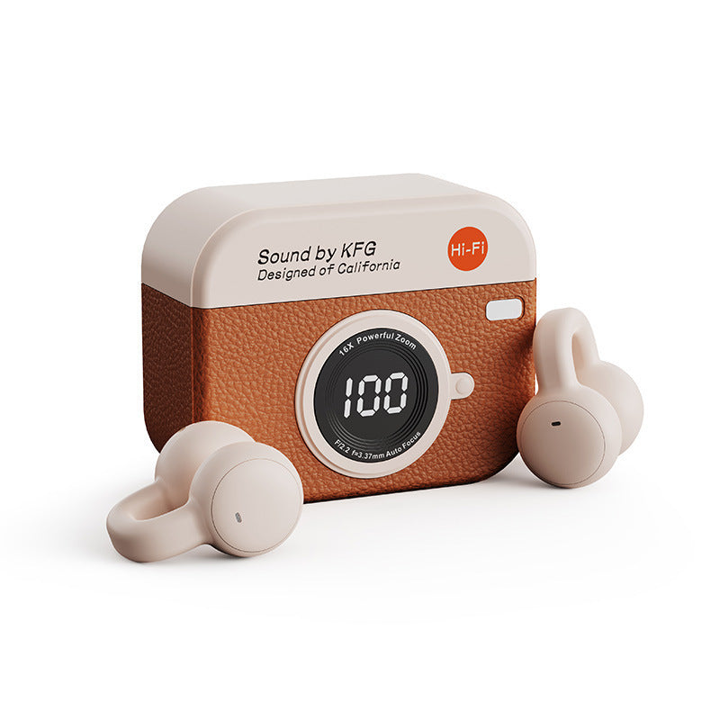 Wireless Clip-On Earbuds – Open Ear Bluetooth Headset for iPhone & Android