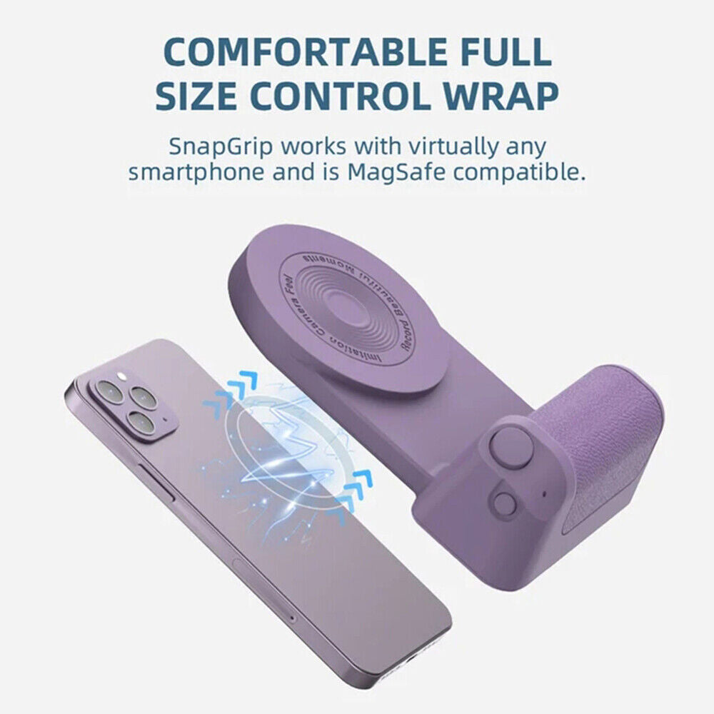 Bluetooth Phone Camera Shutter Hand Grip Magnetic Holder for Iphone Android