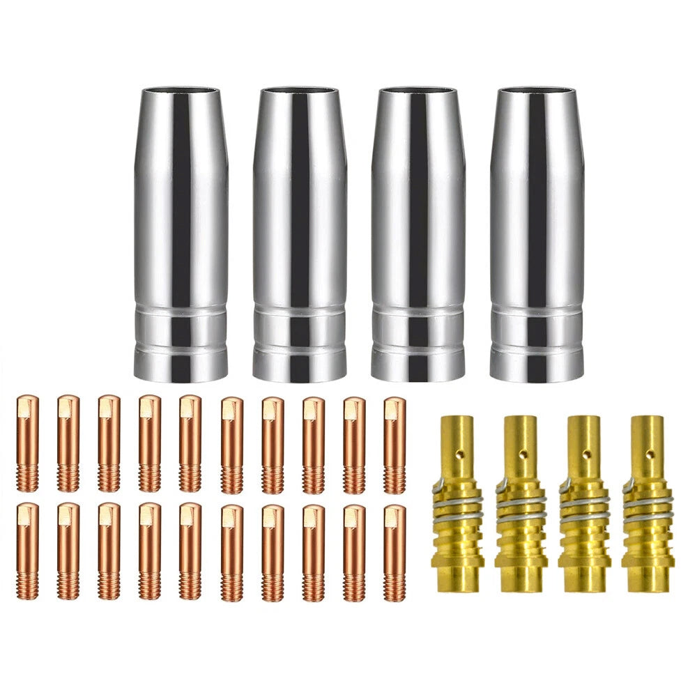 MB15 AK15 MIG Welding Torch Accessory Kit - 28PCS Consumable Nozzle Set