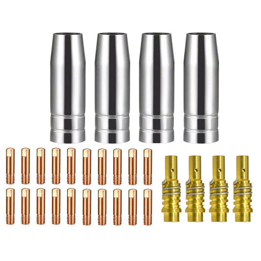 MB15 AK15 MIG Welding Torch Accessory Kit - 28PCS Consumable Nozzle Set