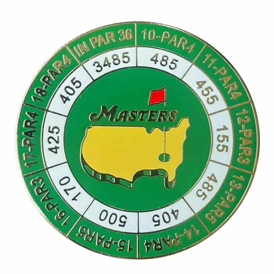 The Masters Scorecard Golf Ball Marker,2024Masters Tournament Coin With Magnetic