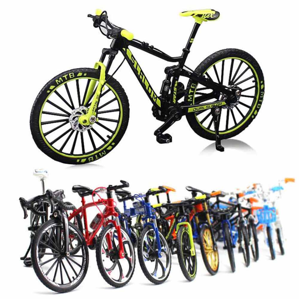 1:10 Mini Mountain Bike Model Diecast Metal Finger Bicycle Racing Toy Collection