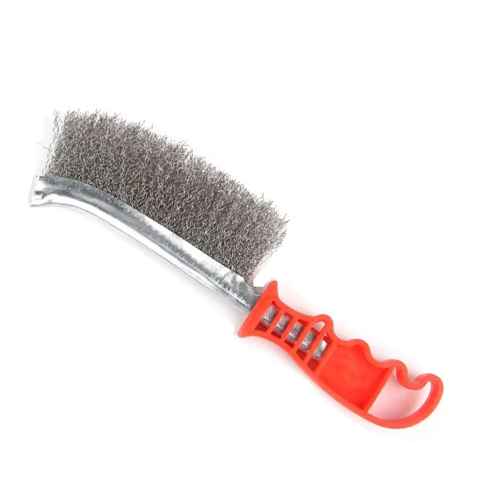 Heavy-Duty Brass-Coated Steel Wire Hand Brush – Efficient Rust, Paint & Metal Removal Tool