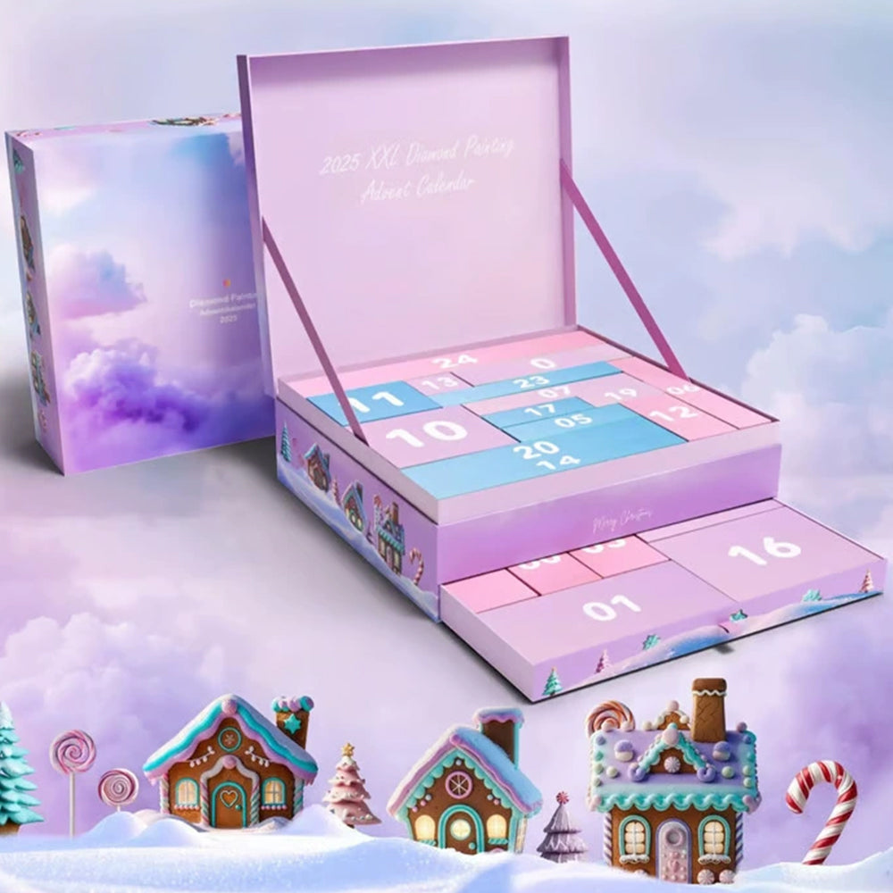 2025 Diamond Painting Advent Calendar | 24-Day Christmas Countdown Craft Kit