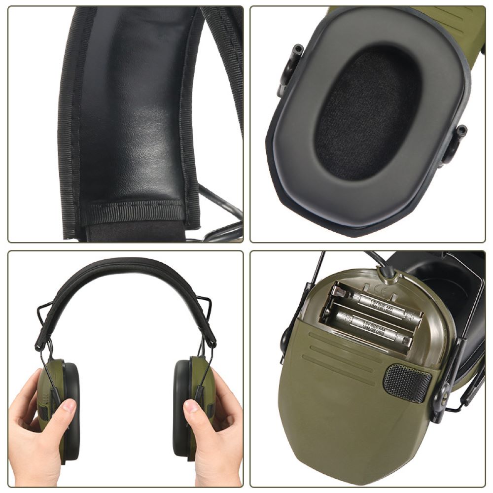Outdoor Hunting Tactical Earmuffs – Electronic Noise Reduction for Shooting Hearing Protection