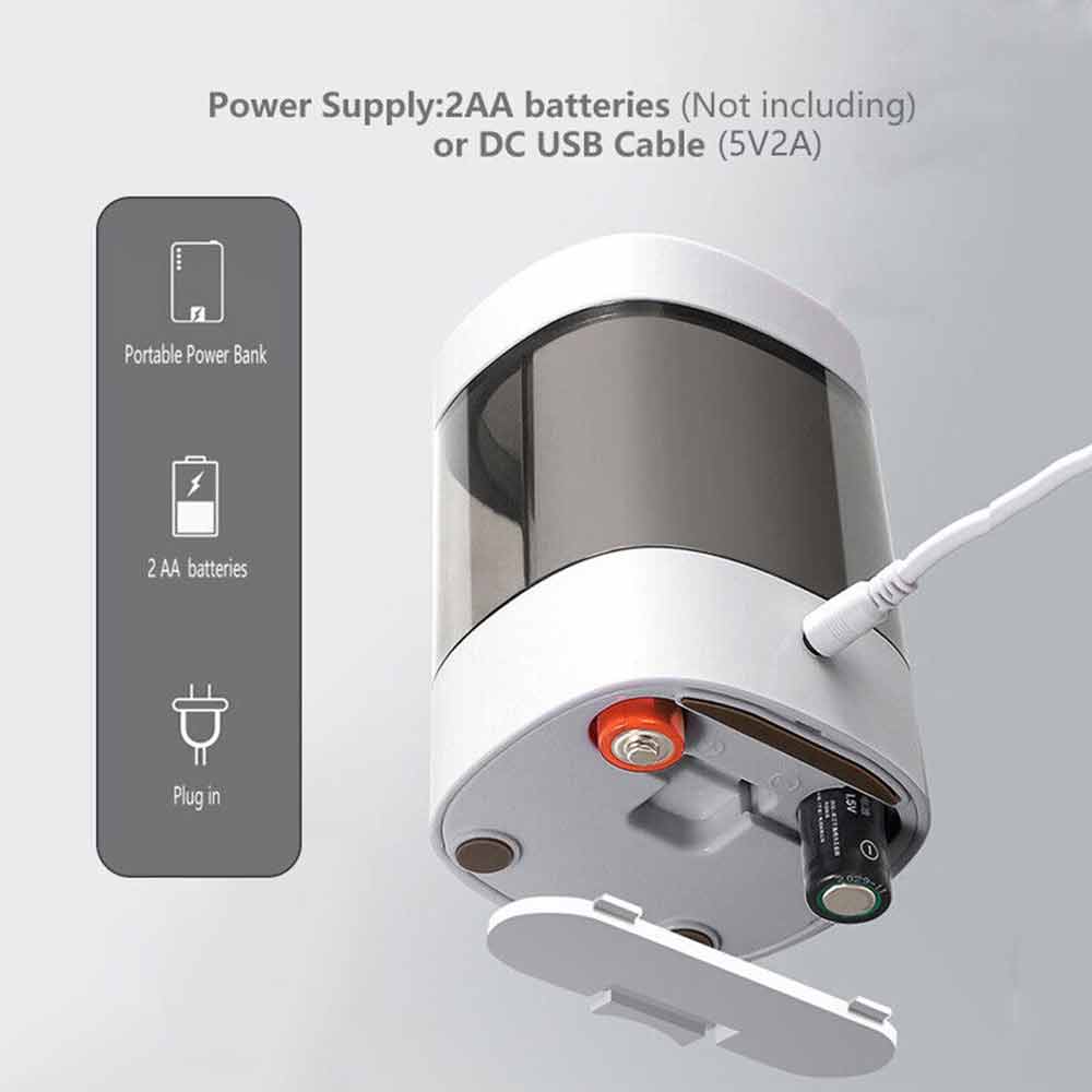 USB Battery Electric Automatic Adjustable Pencil Sharpener 2 Spare Blade