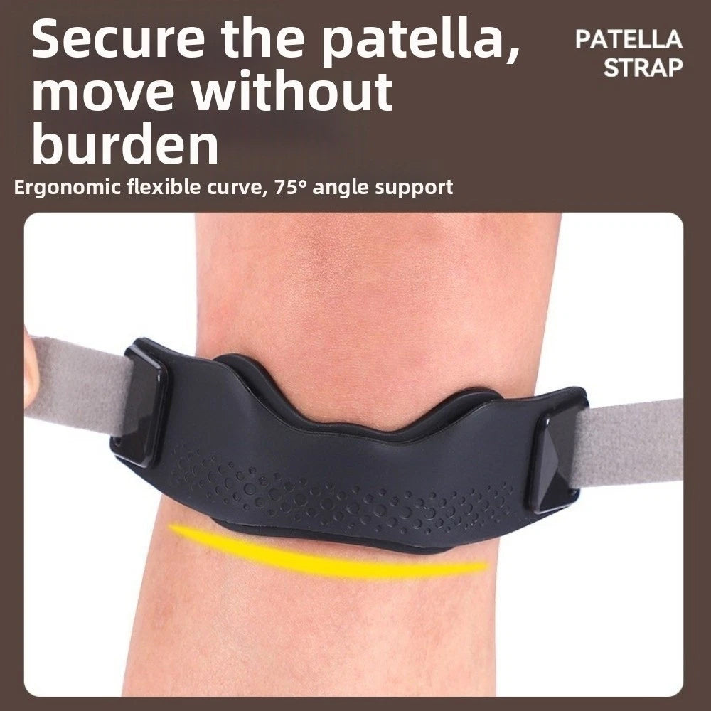 1 Pair Silicone Knee Straps - Patella Tendon Support Band for Sports