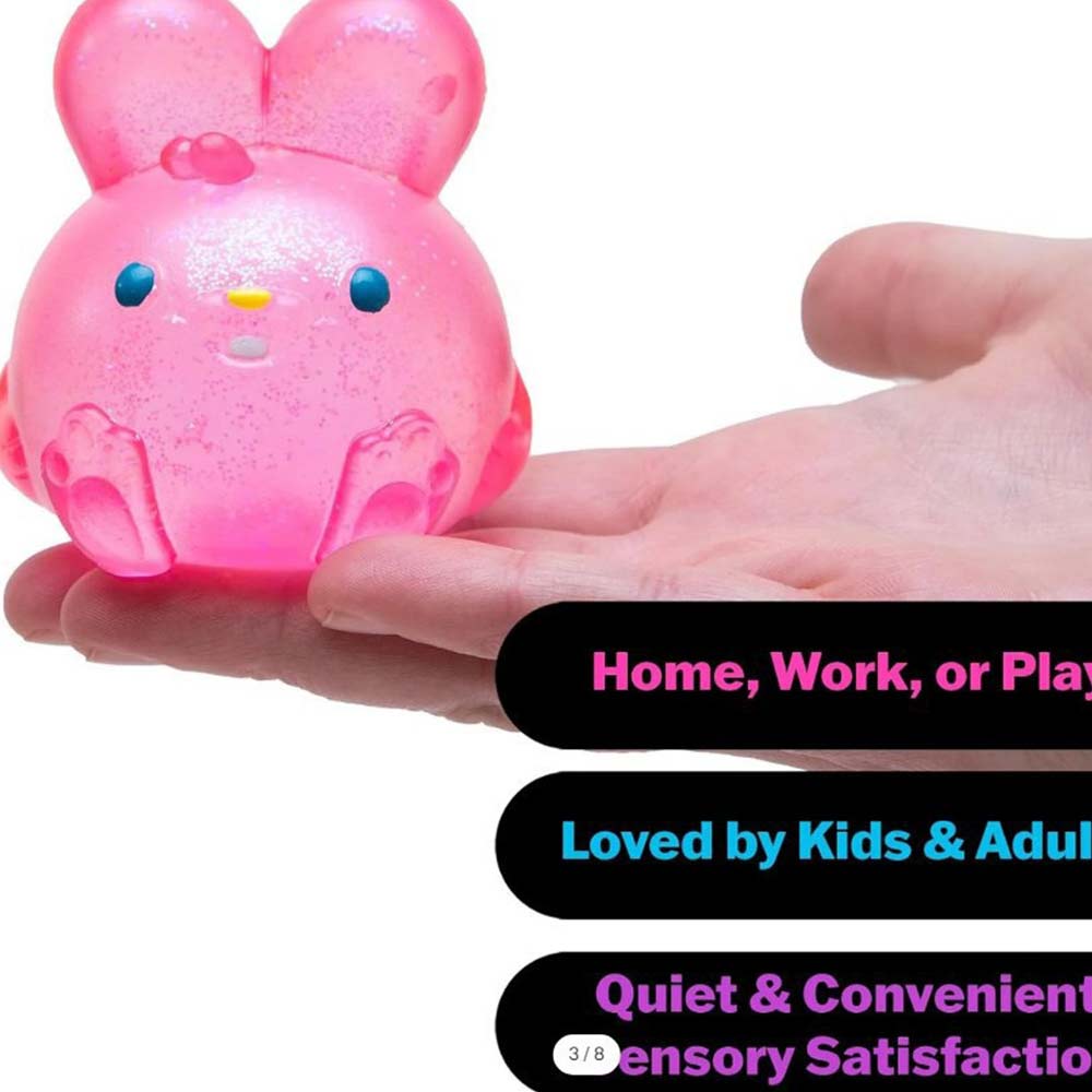 Scented Glitter Bunny Squishy – Sensory Fidget Toy for Stress & Anxiety Relief