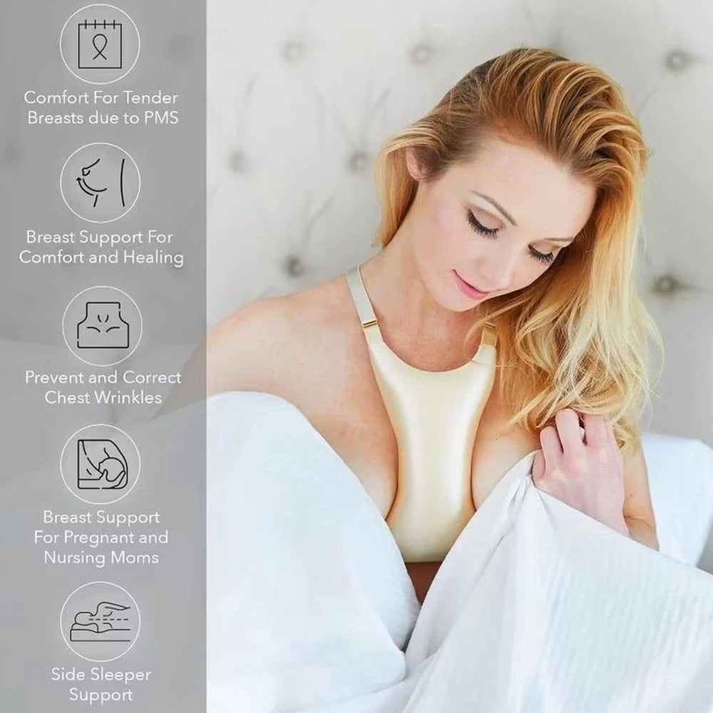Hypoallergenic Anti-Wrinkle Sleep Pads - Breast Support Pillow for Comfortable Sleep