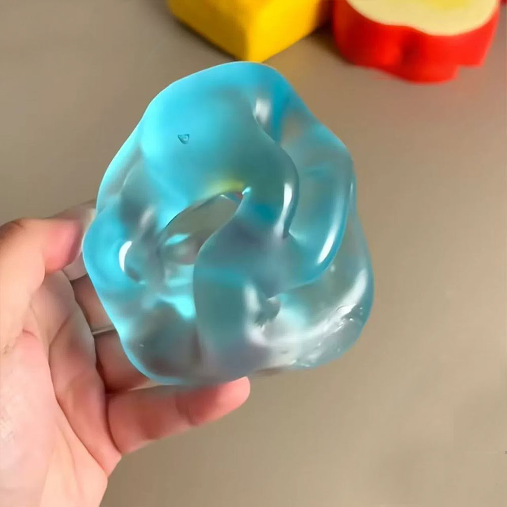 6cm Squishy Stress Ball – Random Colour Fidget Squeeze Sensory Relief Toy