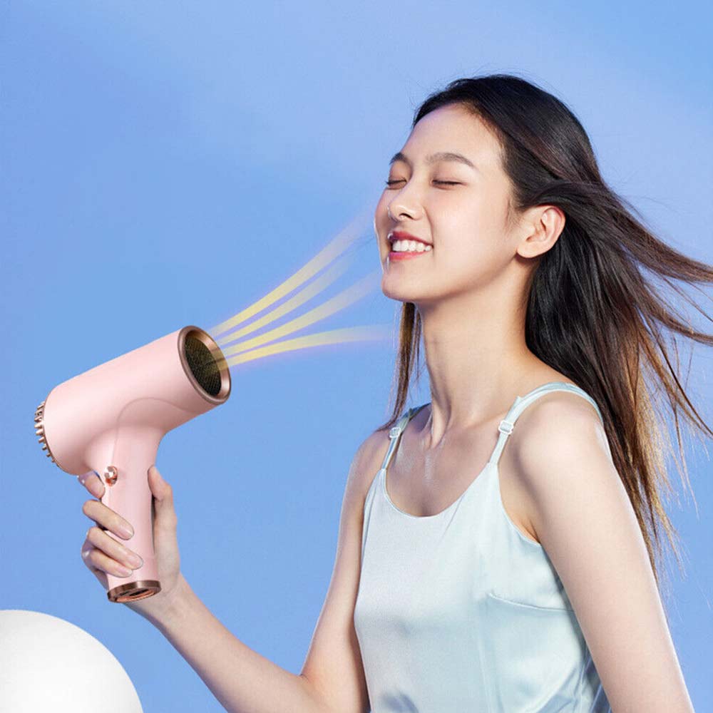 Portable Rechargeable USB Cordless Hair Dryer Versatile Hairdressing Tool