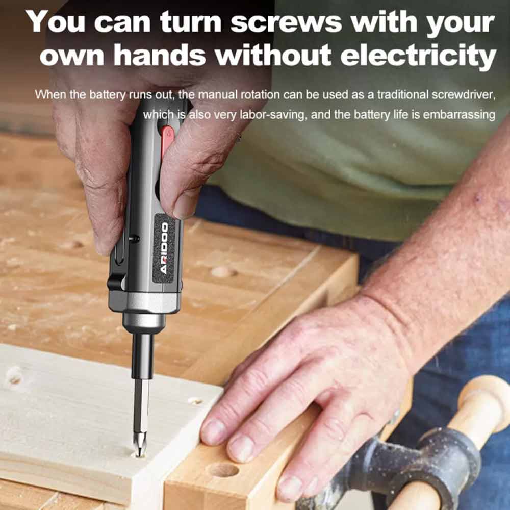 Mini Rechargeable Cordless Electric Screwdriver Drill USB Charging Power Tool