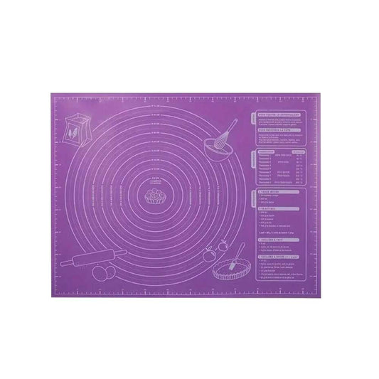 Silicone Baking Mat - Non-Stick Pastry & Fondant Rolling Mat with Measurement Guides