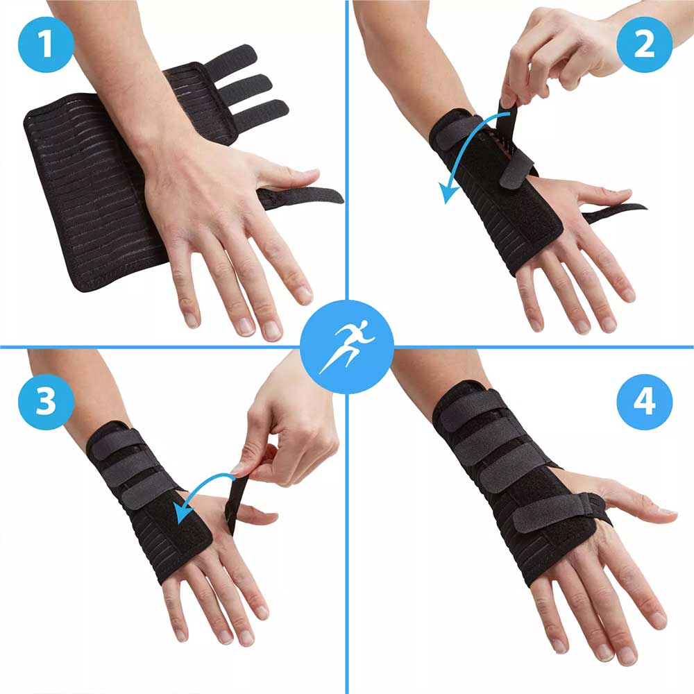 Breathable Wrist Support Splint for Sprain Injury Carpal Tunnel Pain