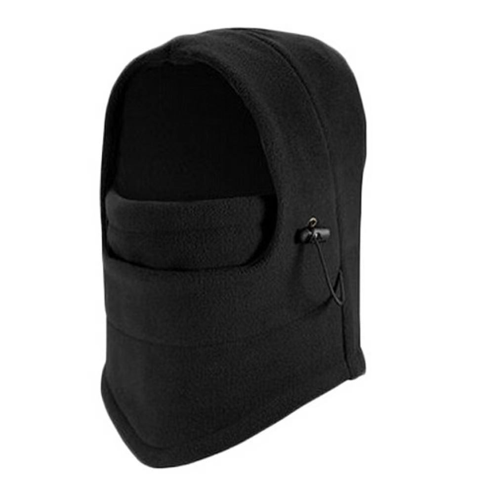 Winter Ski Warm Hood – Outdoor Double Layer Thick Fleece Windproof Cap