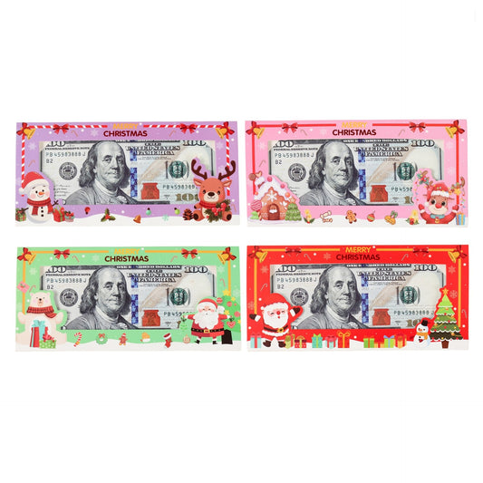 24Pack Mixed Christmas Money Wallet Set Festive Cash Holder Envelopes for Gift Cards & Vouchers