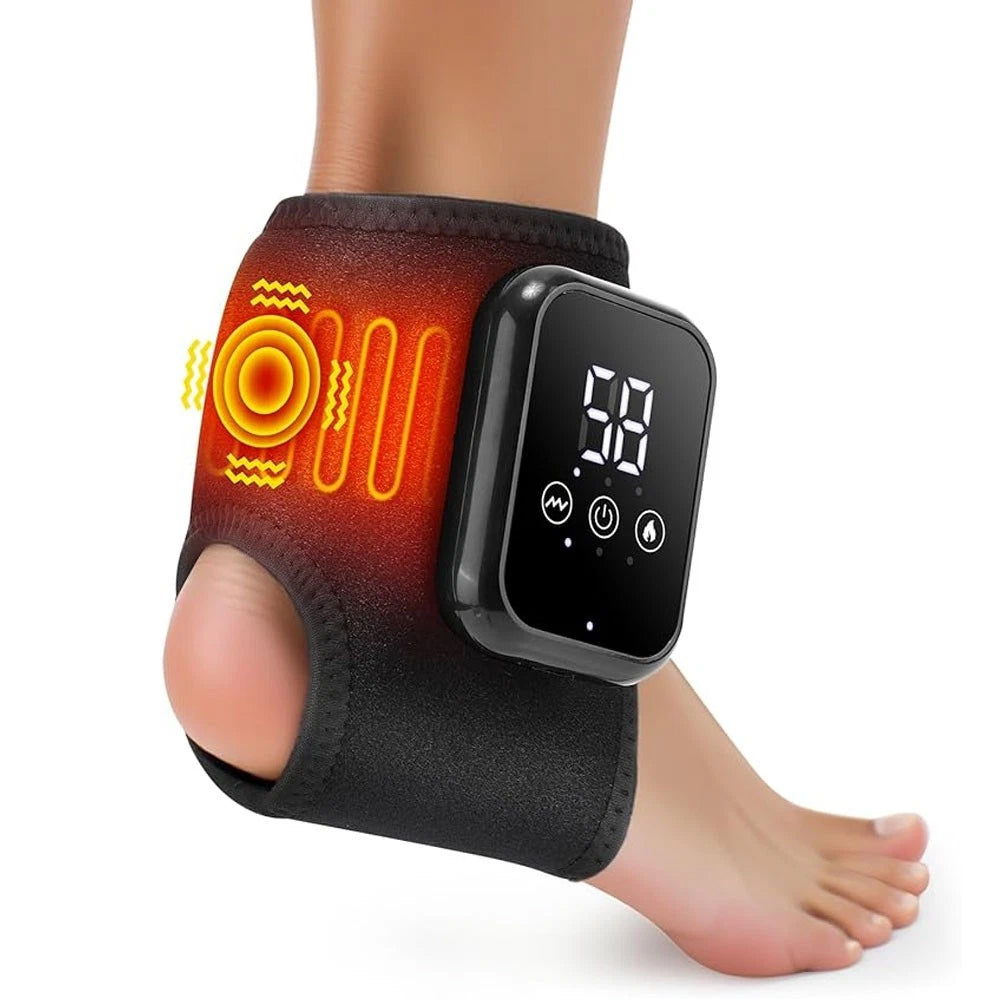 Foot Vibration Massager with Infrared Heat - 3 Modes for Pain Relief & Therapy