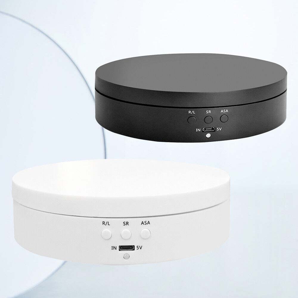 360°Rotating Electric Turntable Display Stand Jewelry Photography Show Holder