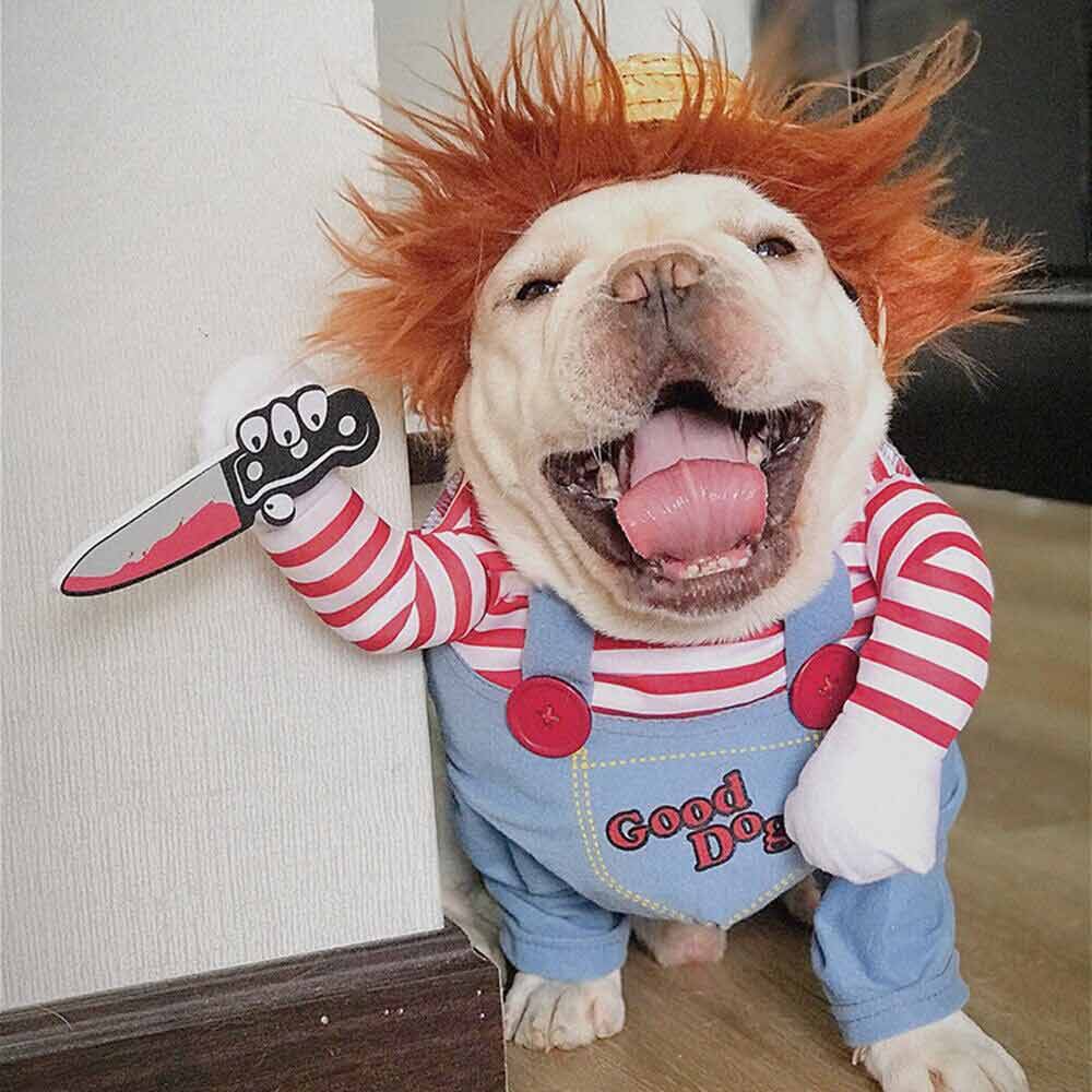 3PCS Halloween Pets Costume Movie Pet Creative Funny Dog Pet Clothes for Dogs