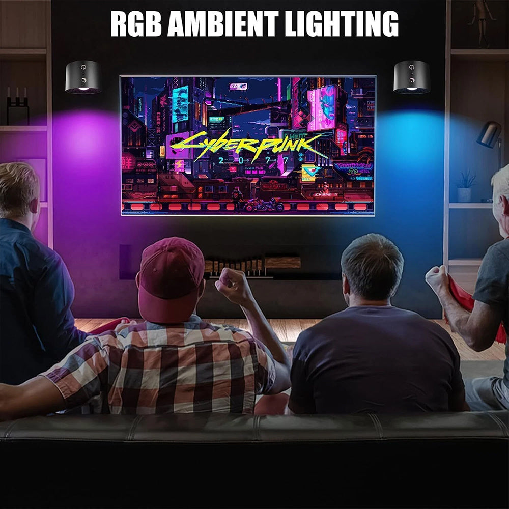 Rechargeable RGB LED Wall Sconce Lights - Magnetic Remote Night Lamp