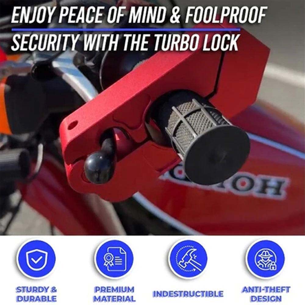 Motorbike Handlebar Throttle Grip Safety Lock Bike  Scooter Anti-Theft Brake