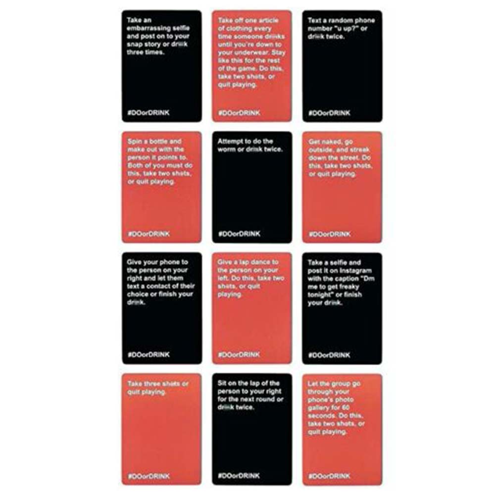 Do or Drink Card Game Party fun Games