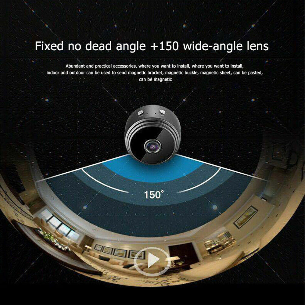 Mini Wifi Wireless IP Spy Hidden Camera 1080P HD Security Cam Network Monitor